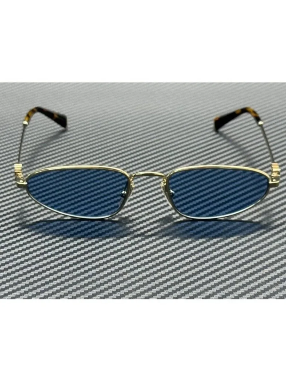 New Miu Miu Women Pale Gold Sunglasses 52-19-140